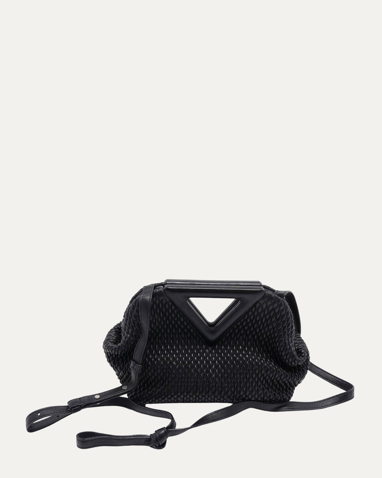 Small Lambskin Knit The Point Bag