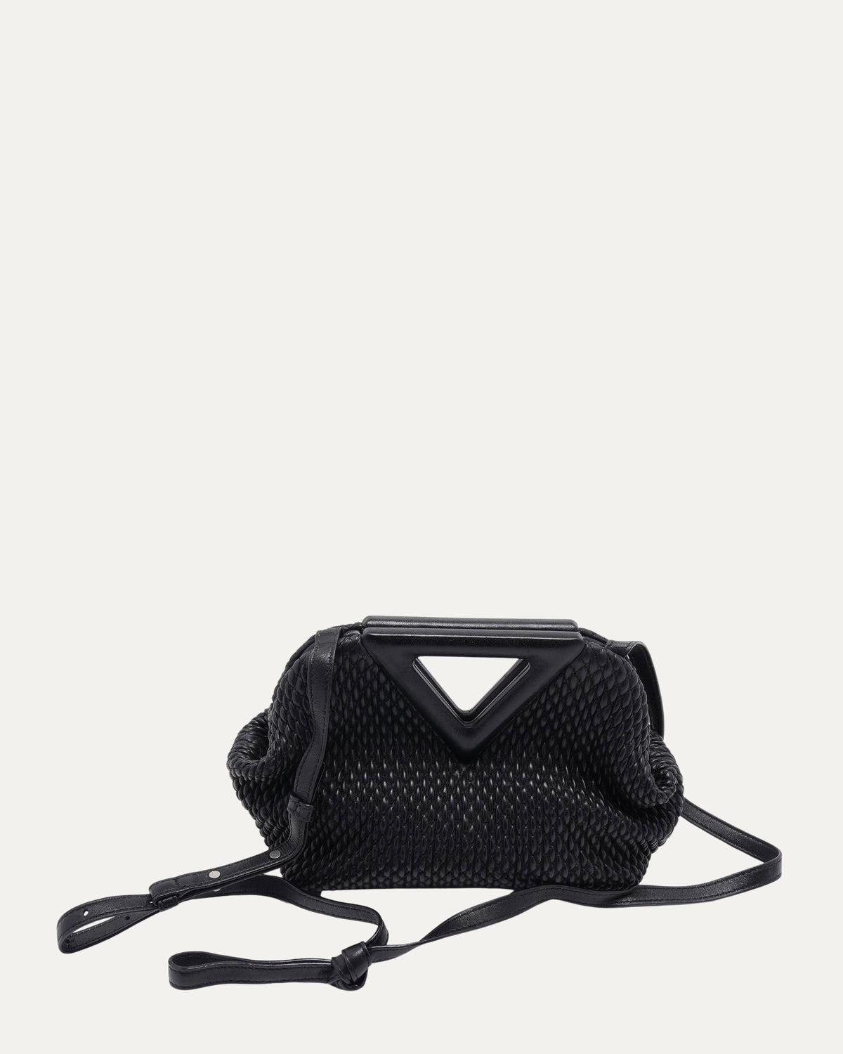 Small Lambskin Knit The Point Bag