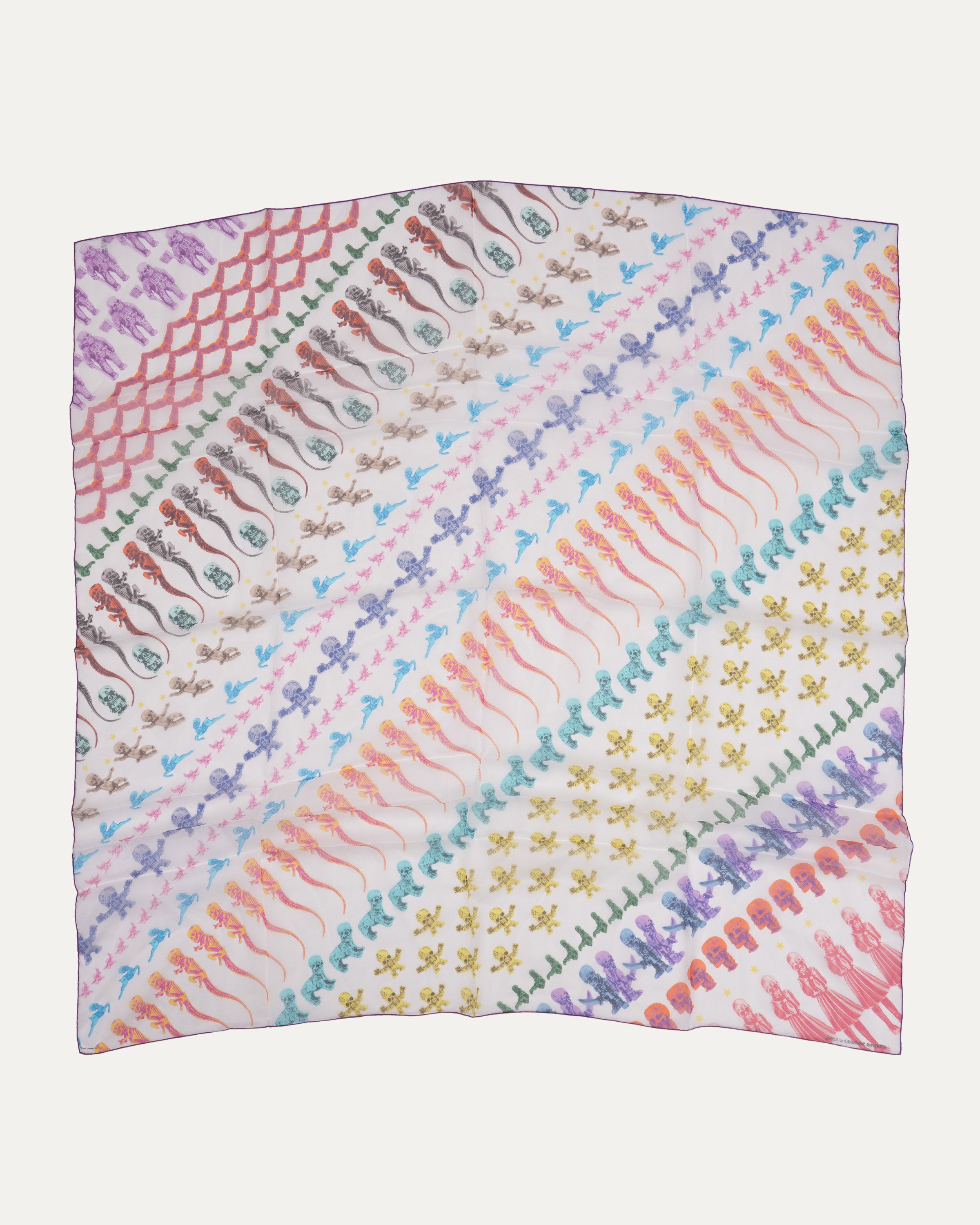 【超希少】Chrome Hearts FOTI Scarf Multicolor Chrome Hearts Foti Silk Scarf – Justin Reed