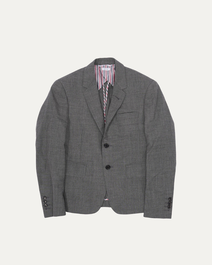 Single Breasted Wool Short Suit