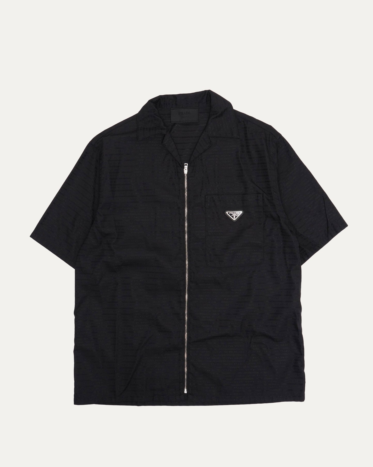 Short Sleeve Zip Up Shirt