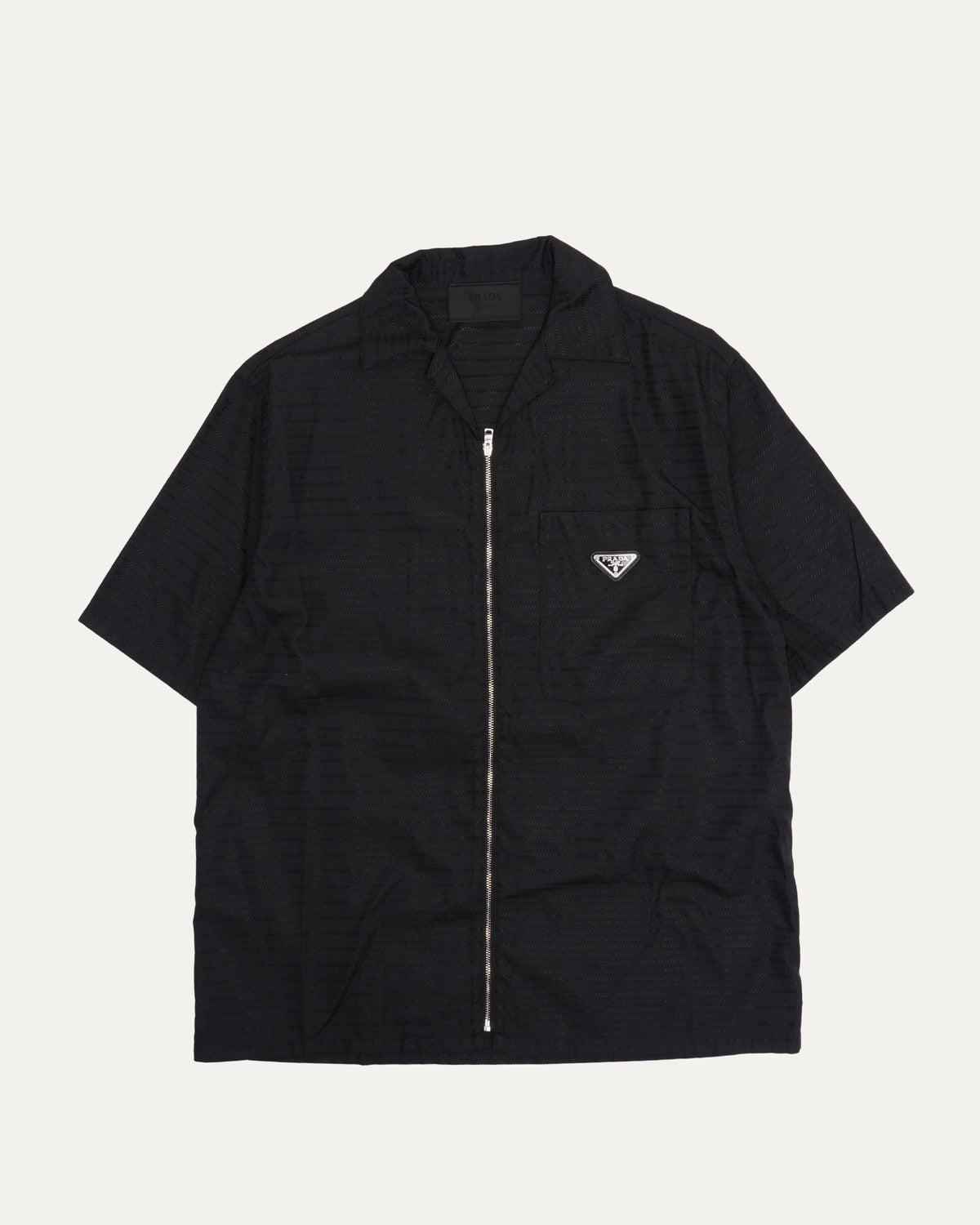 Short Sleeve Zip Up Shirt