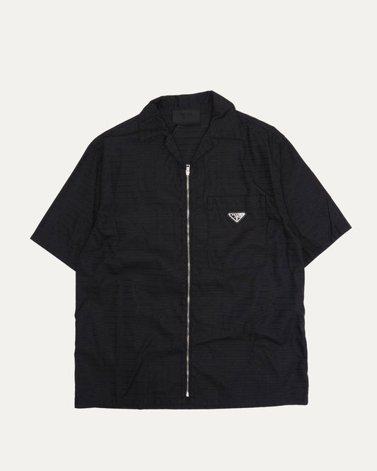 Short Sleeve Zip Up Shirt