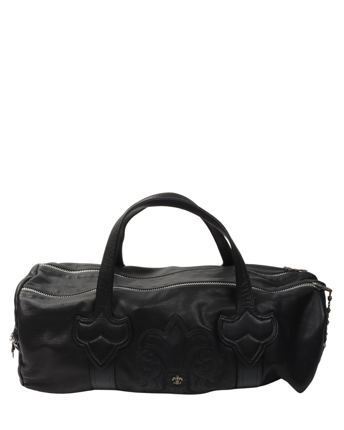 Large Embellished Fleur Duffle Bag