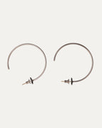 Plus Cross Hoop Earrings