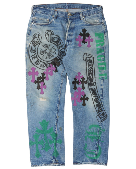 Levi's Stencil Cross Patch Jeans