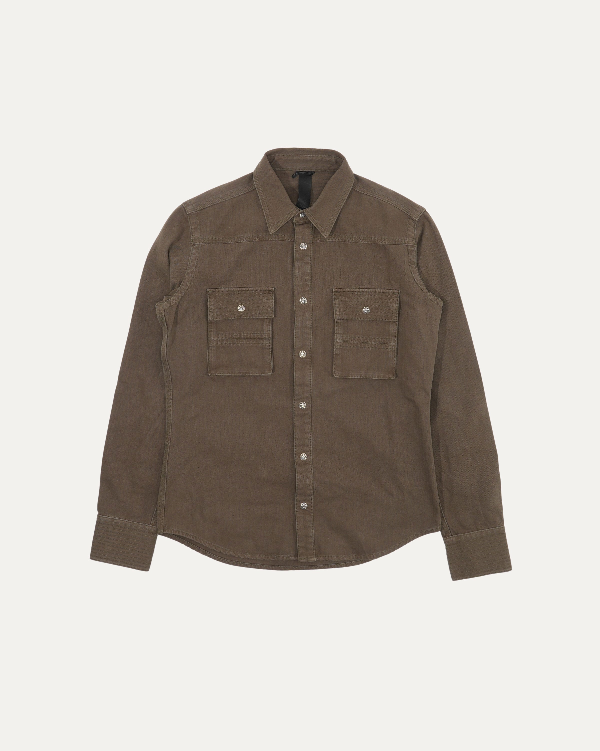 Fleur Patch Military Shirt