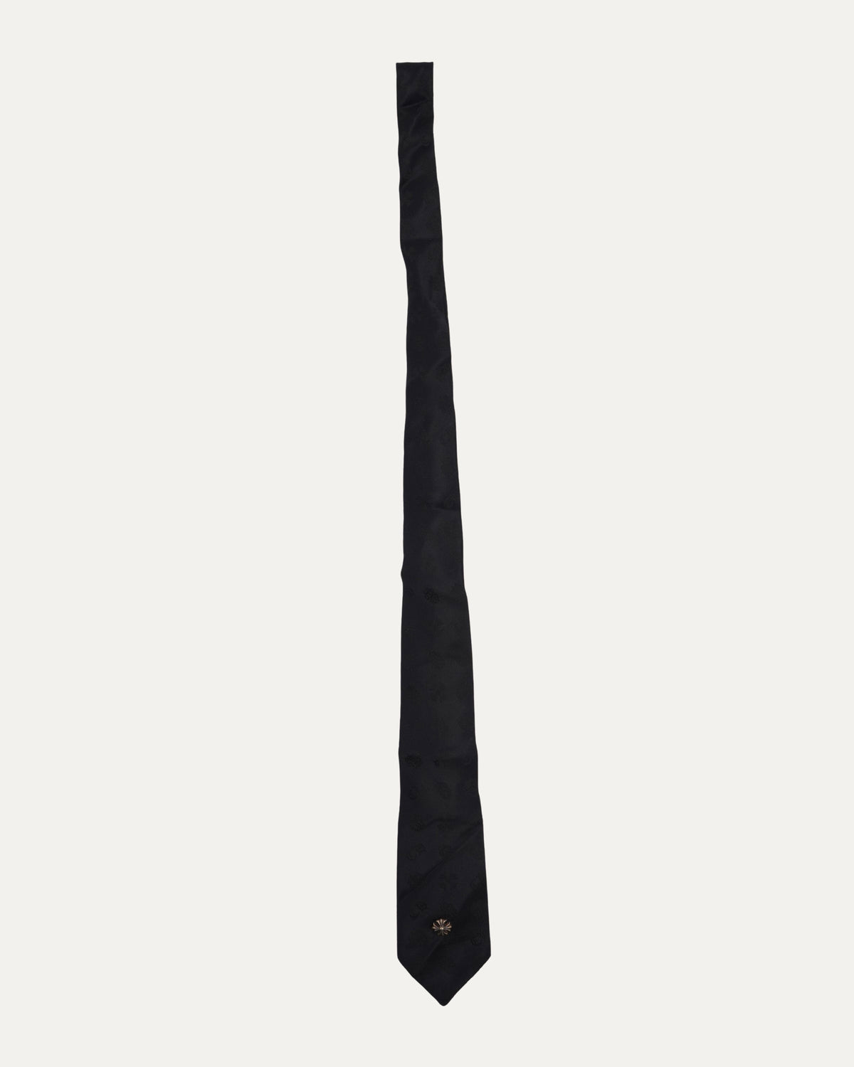 Plus Cross Embellished Silk Tie