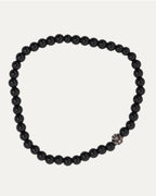 4mm Onyx Plus Ball Bead Bracelet
