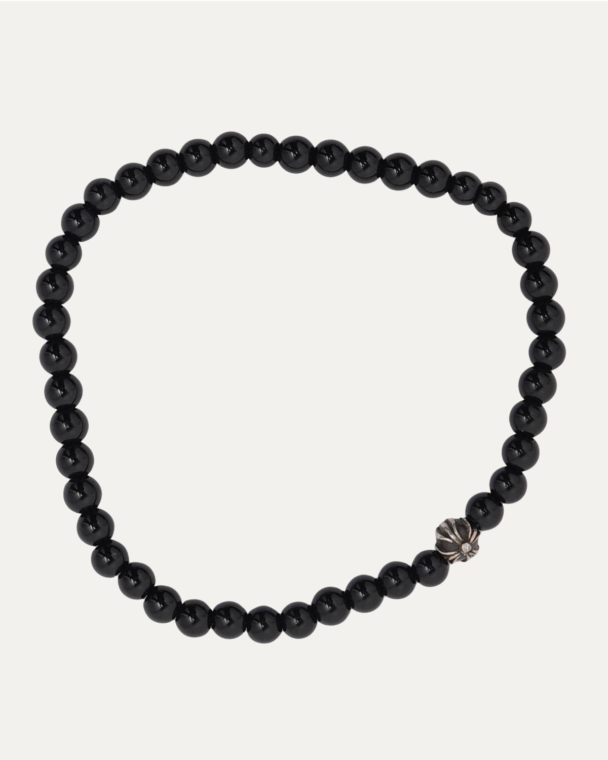4mm Onyx Plus Ball Bead Bracelet