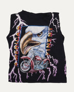 American Thunder Eagle Lightning Cut Off T-Shirt