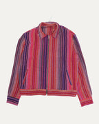 Cashmere Striped Decon Jacket