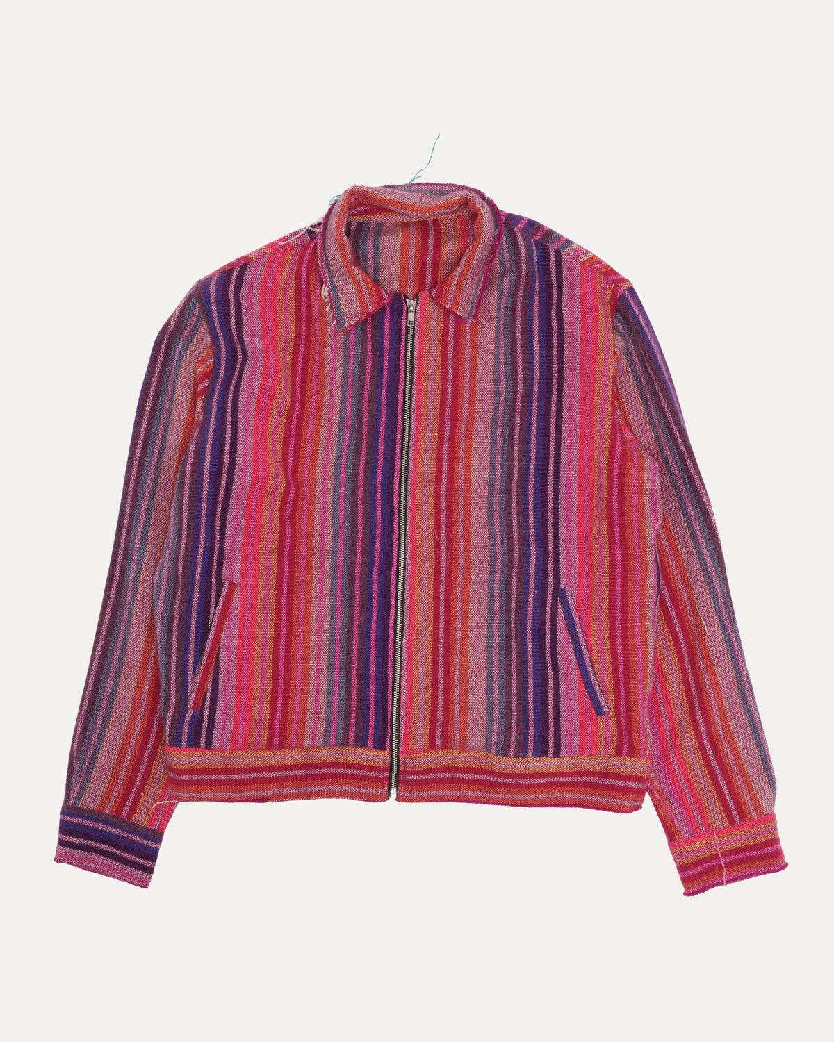 Cashmere Striped Decon Jacket