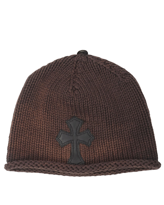 Faded Cross Patch Wool Beanie