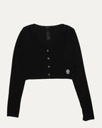 Cropped Vine Dagger Cardigan Sweater