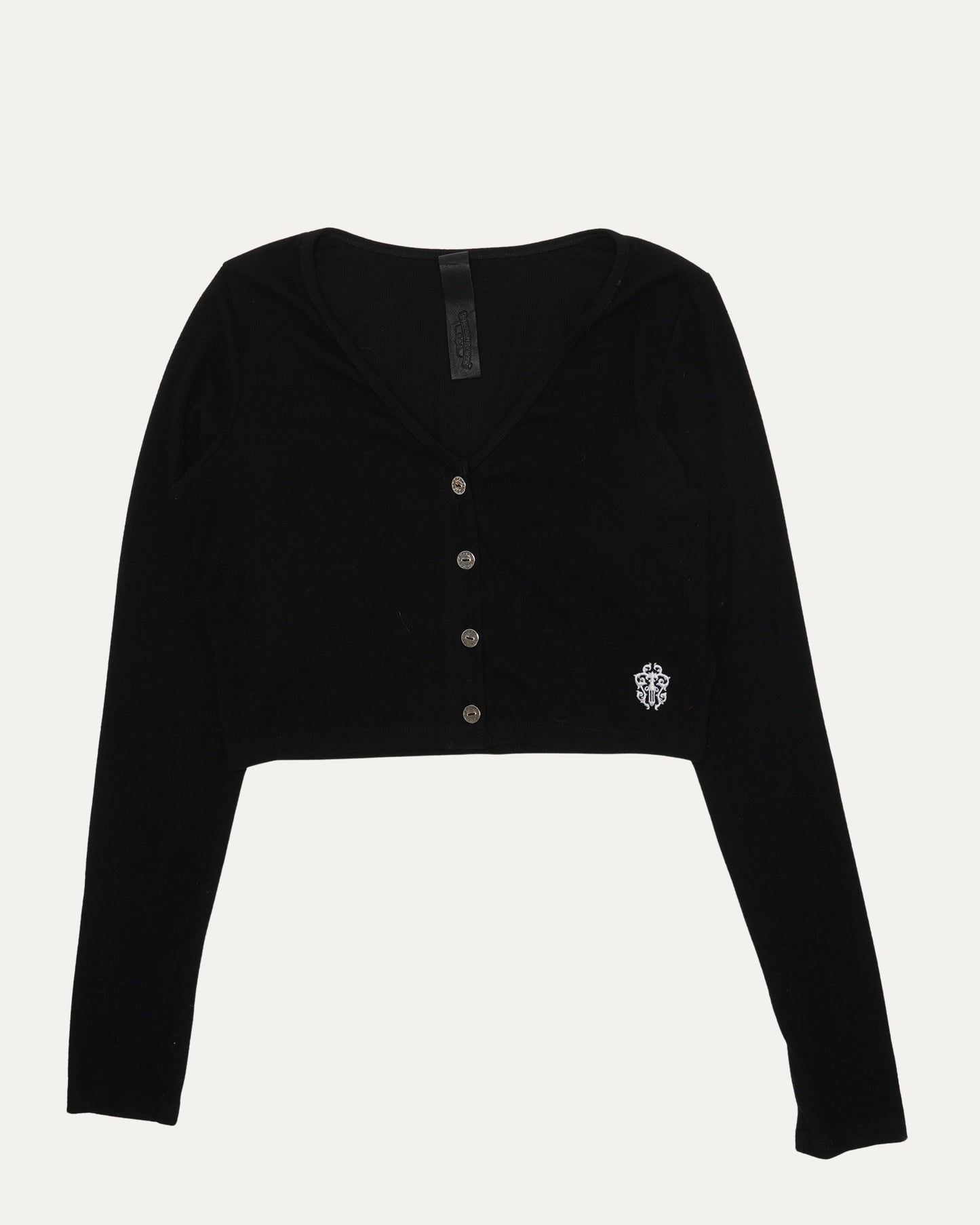 Cropped Vine Dagger Cardigan Sweater