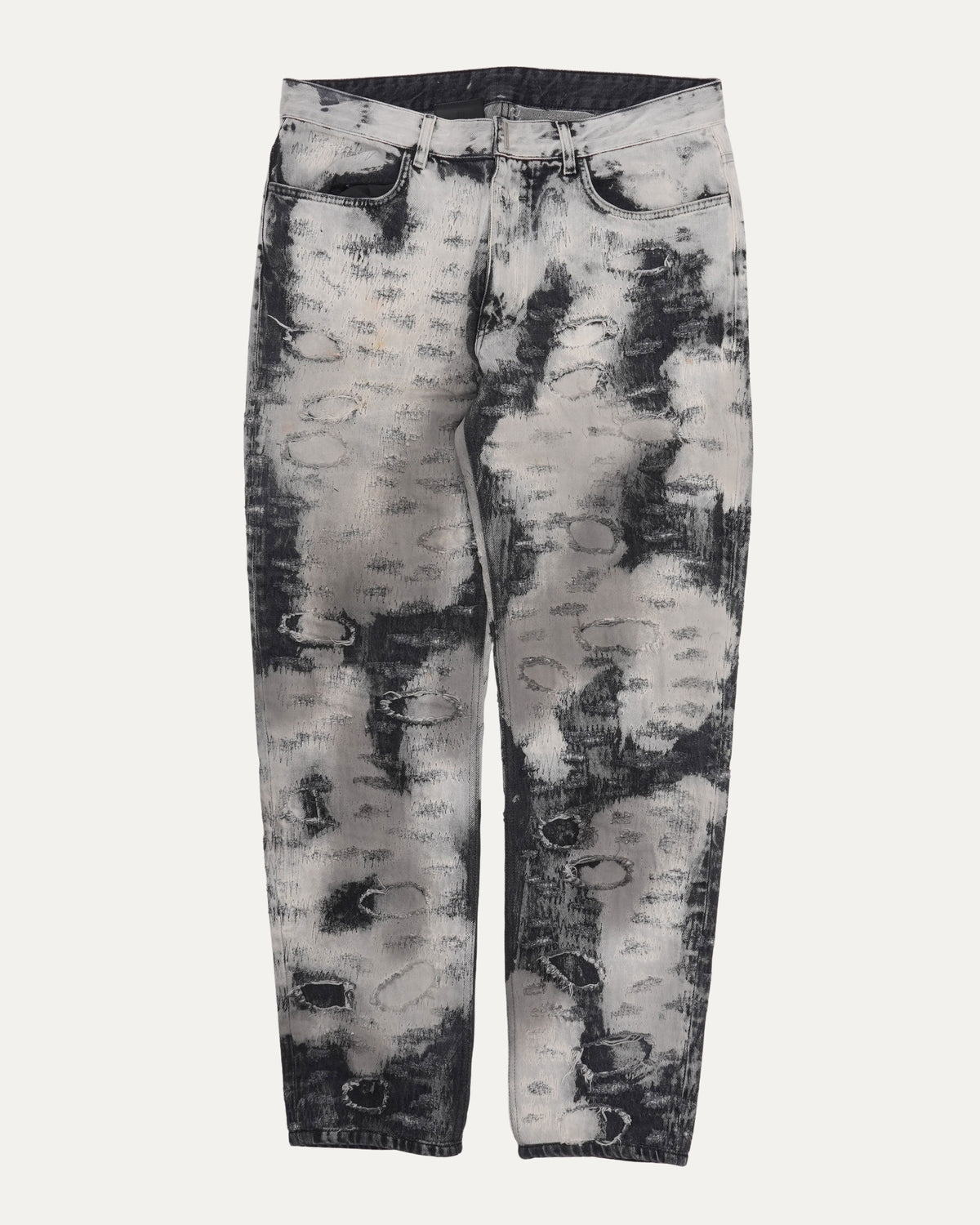 Distressed Bleached Jeans