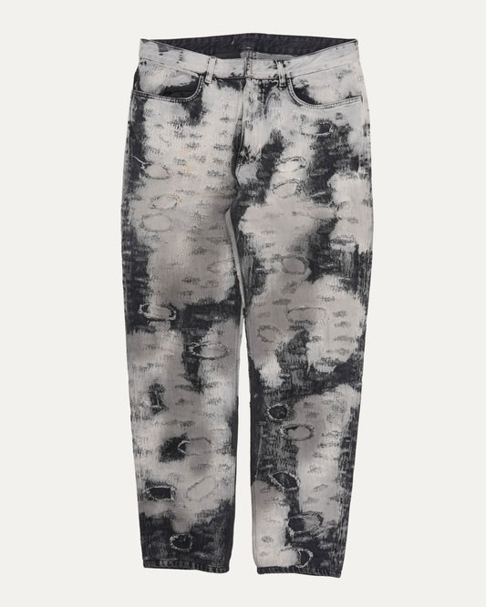 Distressed Bleached Jeans