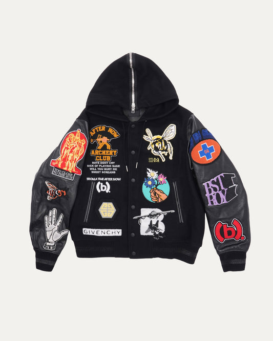 Bstroy Hooded Varsity Jacket