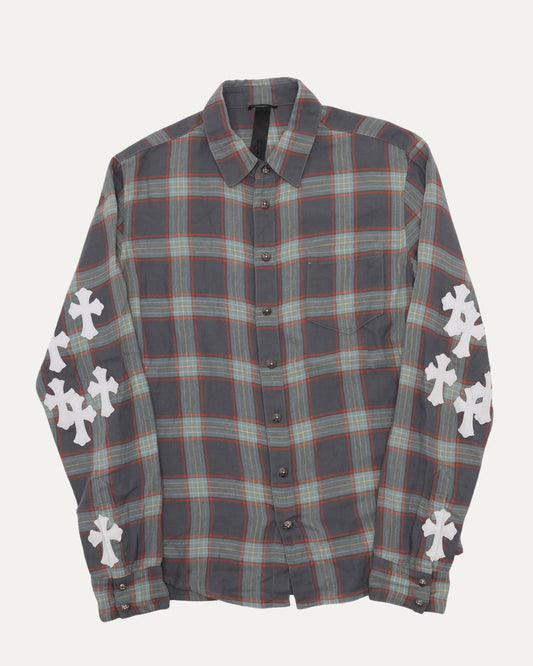 Cross Patch Flannel Shirt