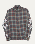 Cross Patch Flannel Shirt