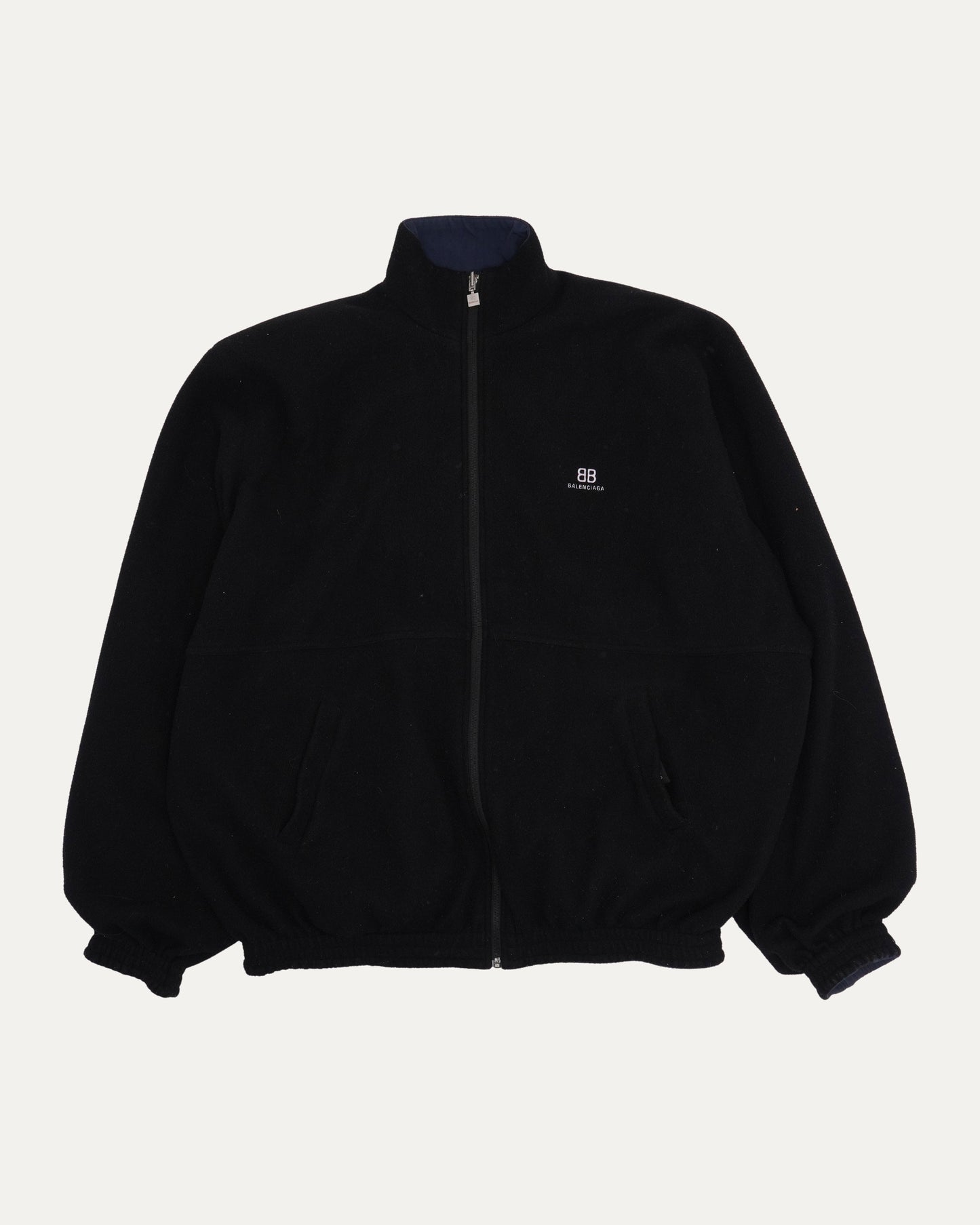 Reversible Nylon Fleece Track Jacket