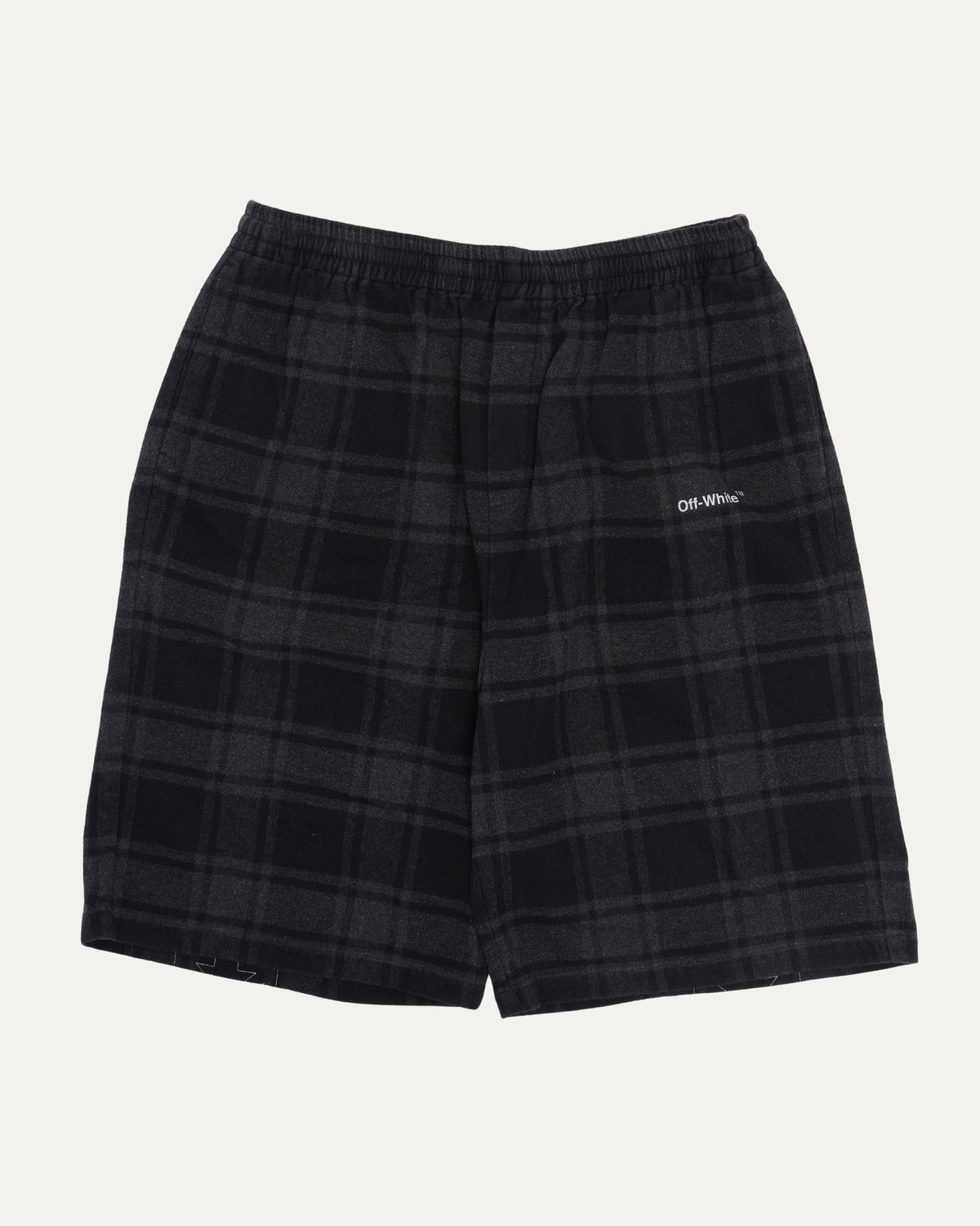 Plaid Sweat Shorts