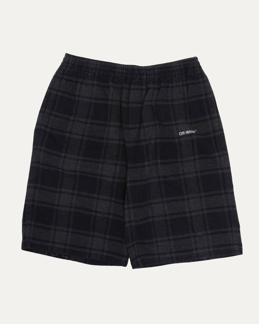 Plaid Sweat Shorts