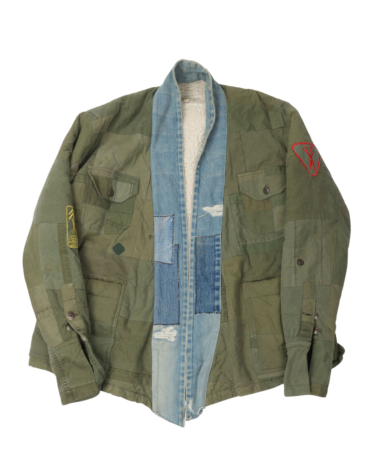 GL-Scraps Shearling Jungle Cardigan
