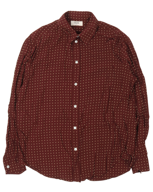 Dotted Button Up Shirt