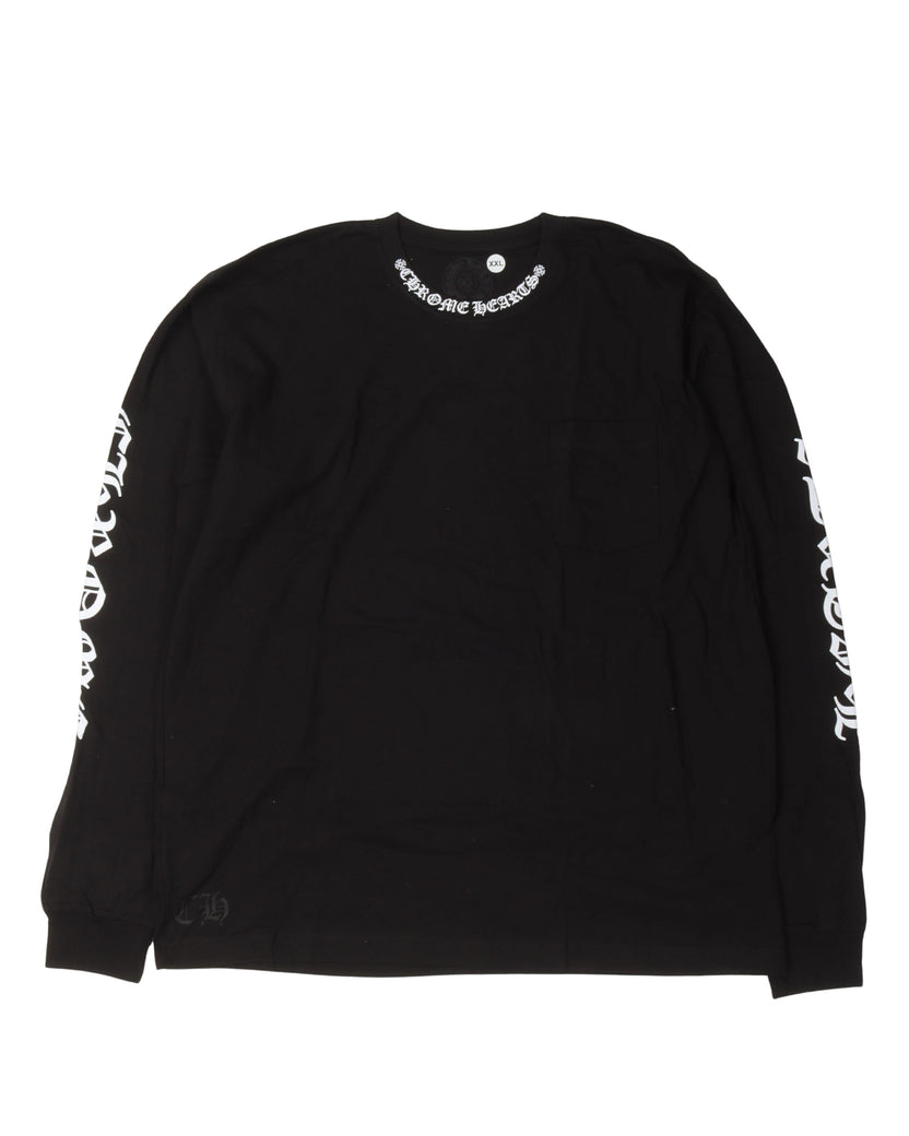 Neck Logo Long Sleeve T-Shirt