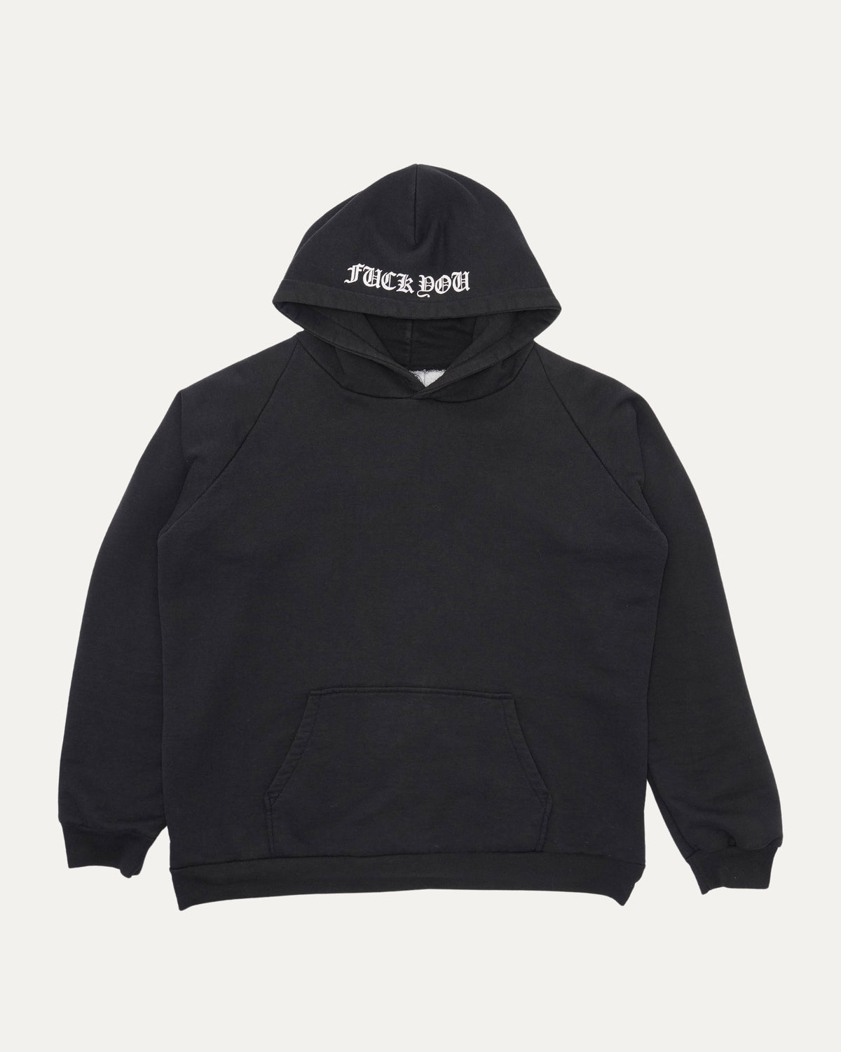 Vintage Horseshoe Logo Fuck You Thermal Hoodie