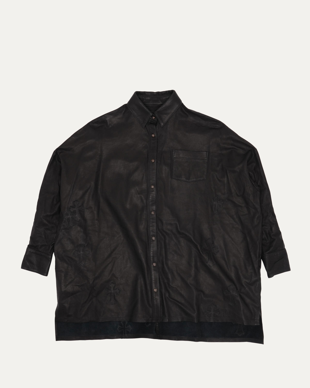 Cross Patch Leather Mahal Kita Shirt