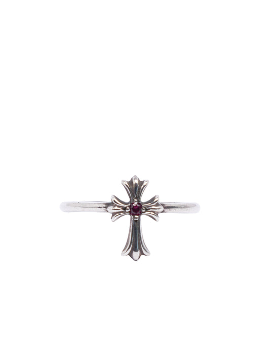Pink Ruby Cross Bubblegum Ring