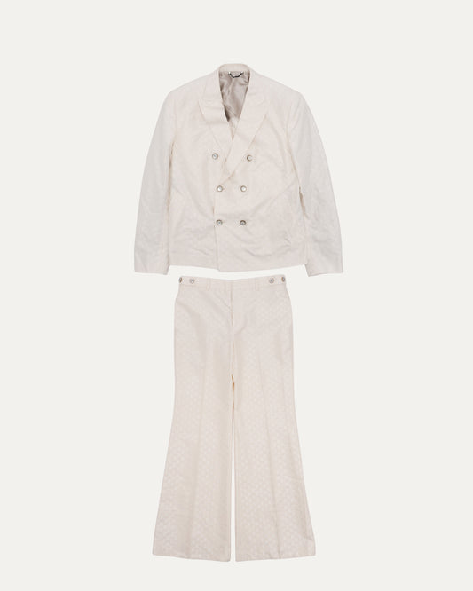 Monogram Double Breasted Silk Blend Suit