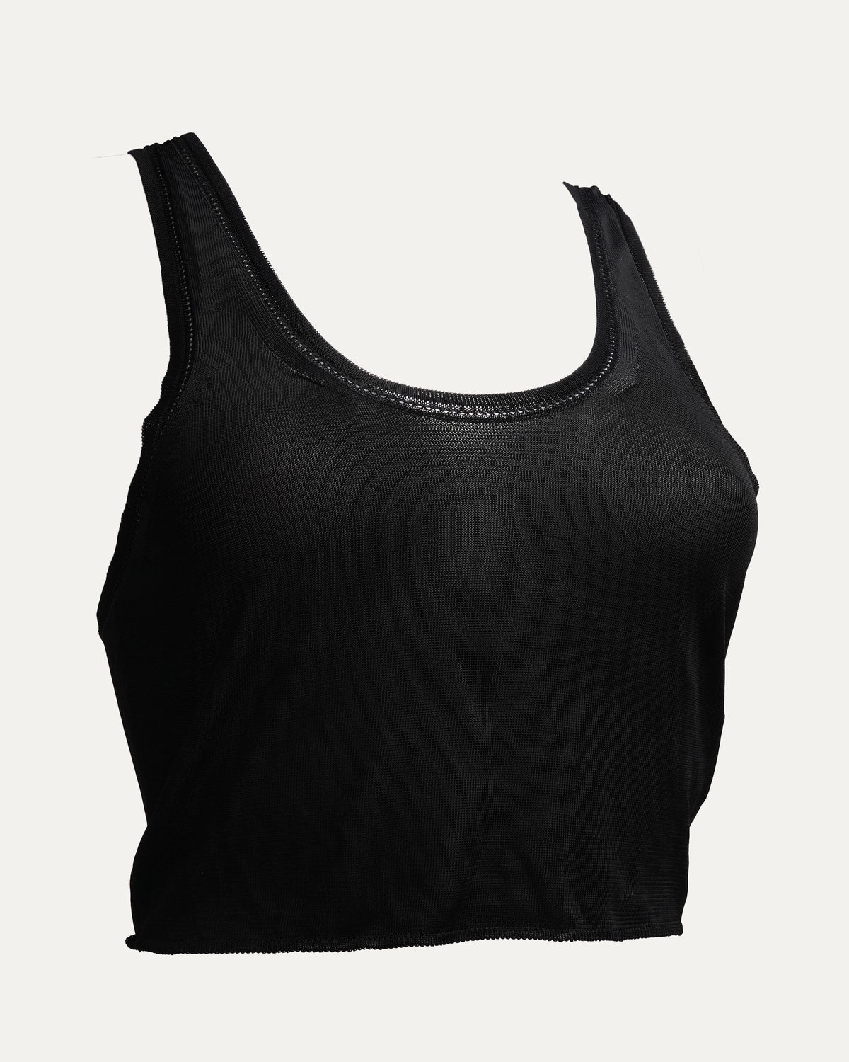Plus Cross Sheer Tank Top