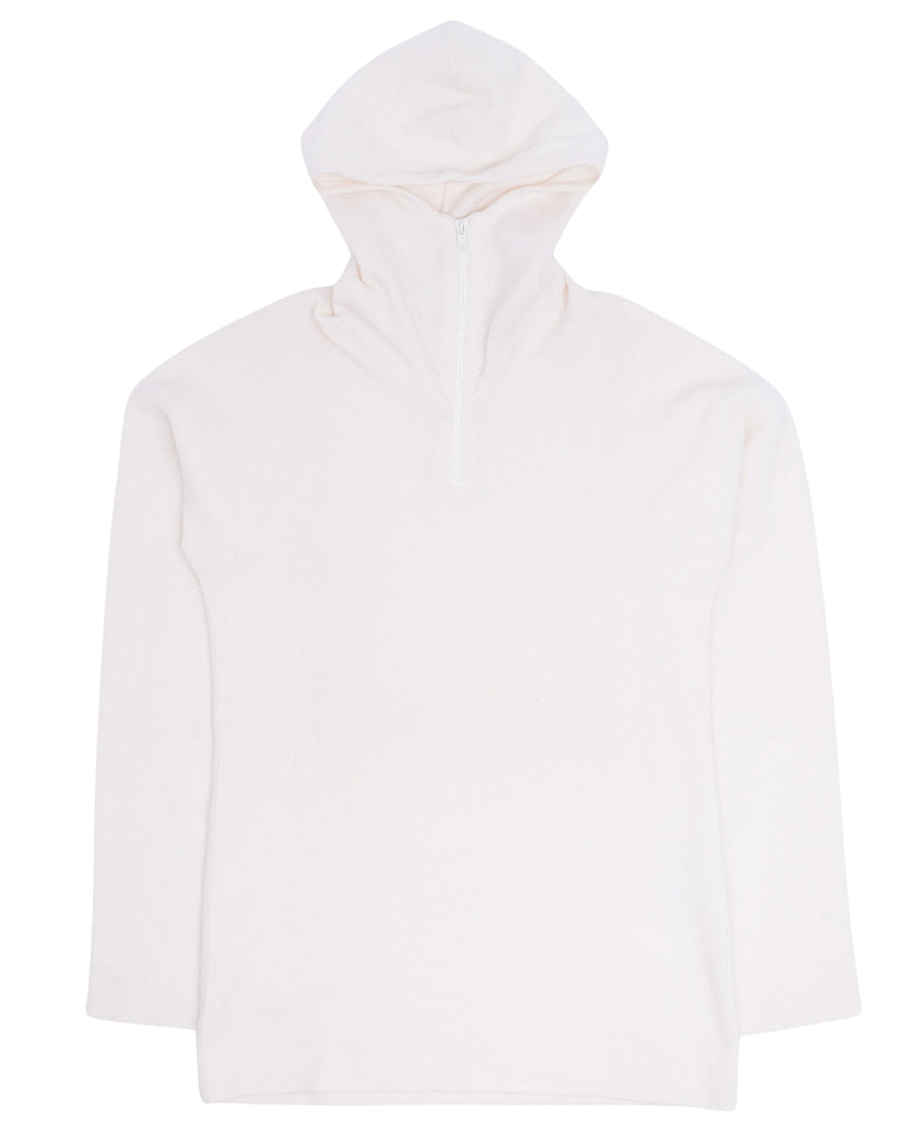 Knit Quarter-Zip Hooded Sweater