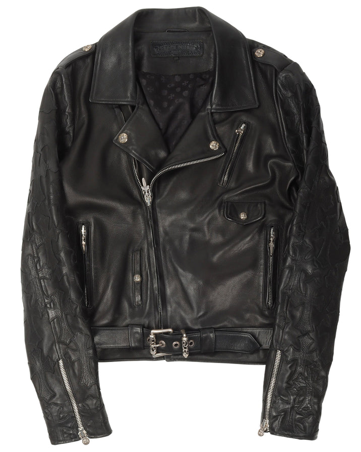 Cross Patch Leather SLUFF Jacket