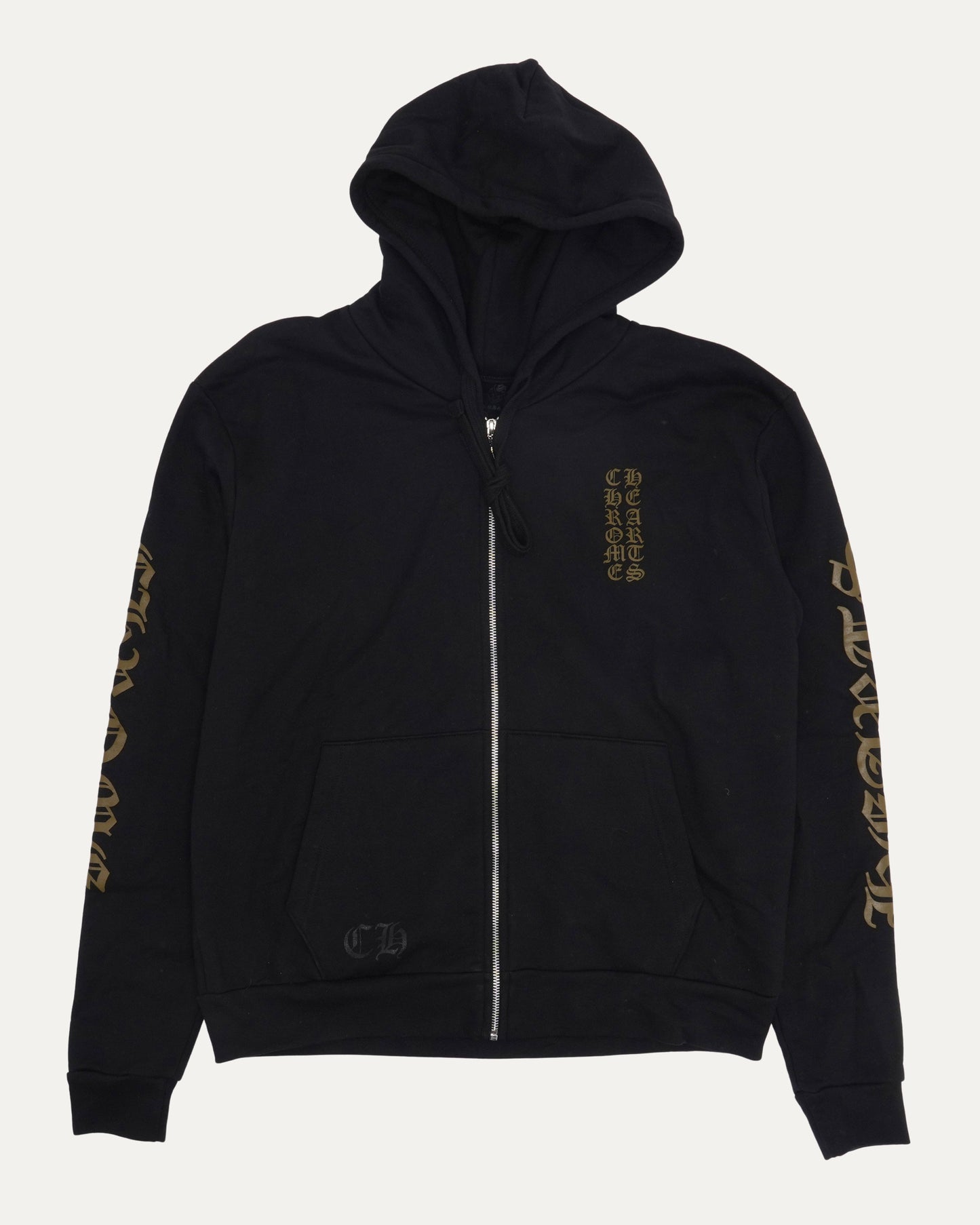 Vertical Logo Zip Up Hoodie