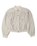 Twill Stripe Gypsy Blouse