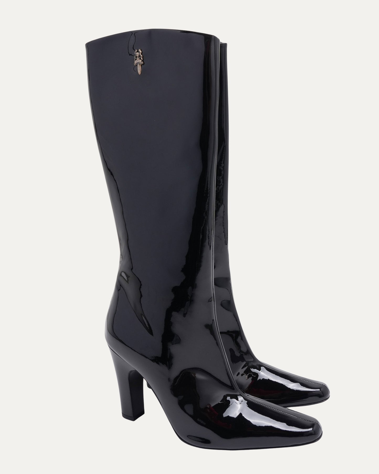 Patent Leather Dagger Embellished Sugar Jones Boots