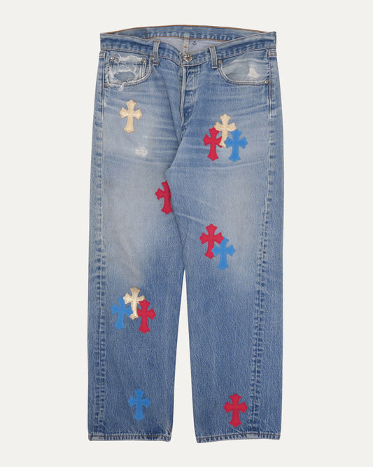 Levi's 501 Cross Patch Jeans