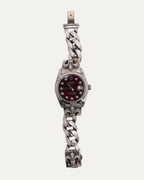 Diamond Fleur De Lis Rolex Oyster Perpetual 34mm Watch