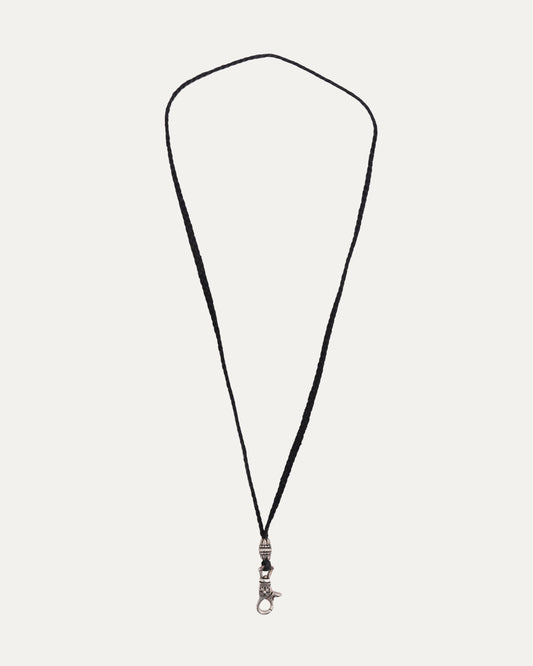 Lobster Clasp Leather Braid Lanyard