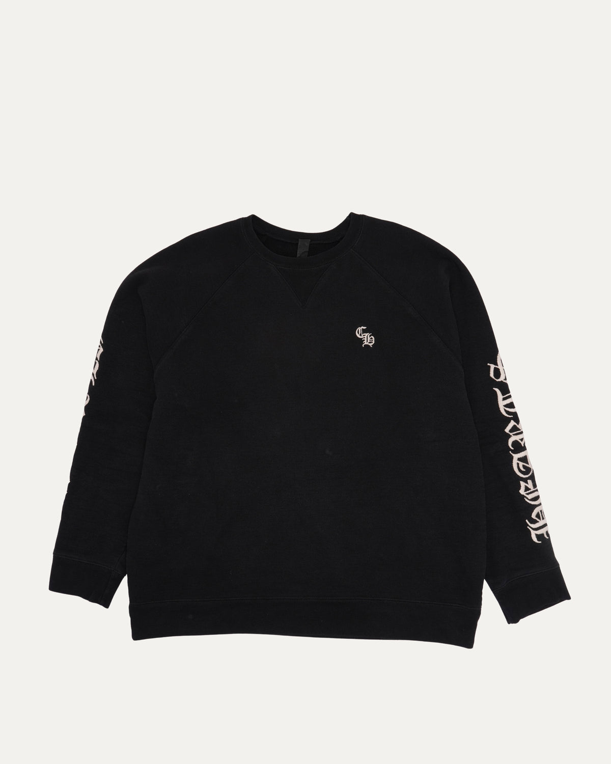 Slow Ride Embroidered Spell Out Crewneck Sweatshirt