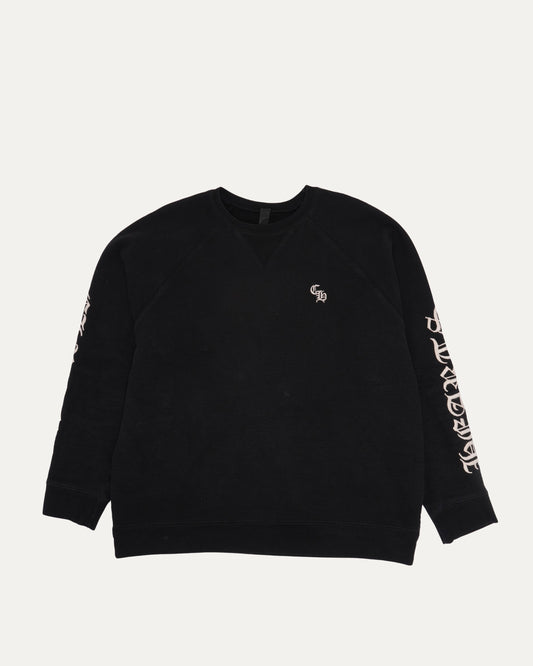Slow Ride Embroidered Spell Out Crewneck Sweatshirt