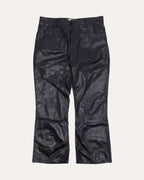 Flared Leather Pants