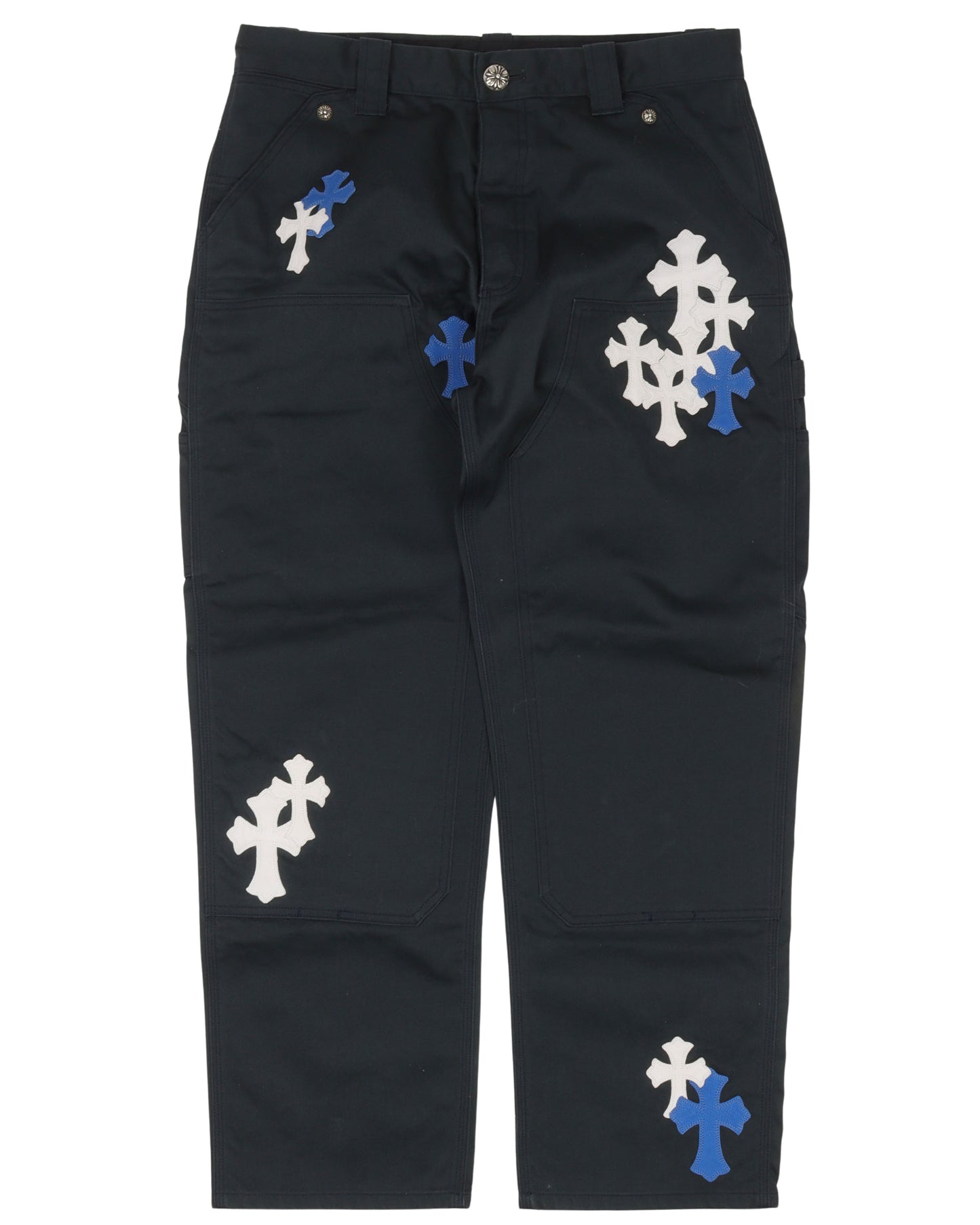 Double Knee Cross Patch Carpenter Pants