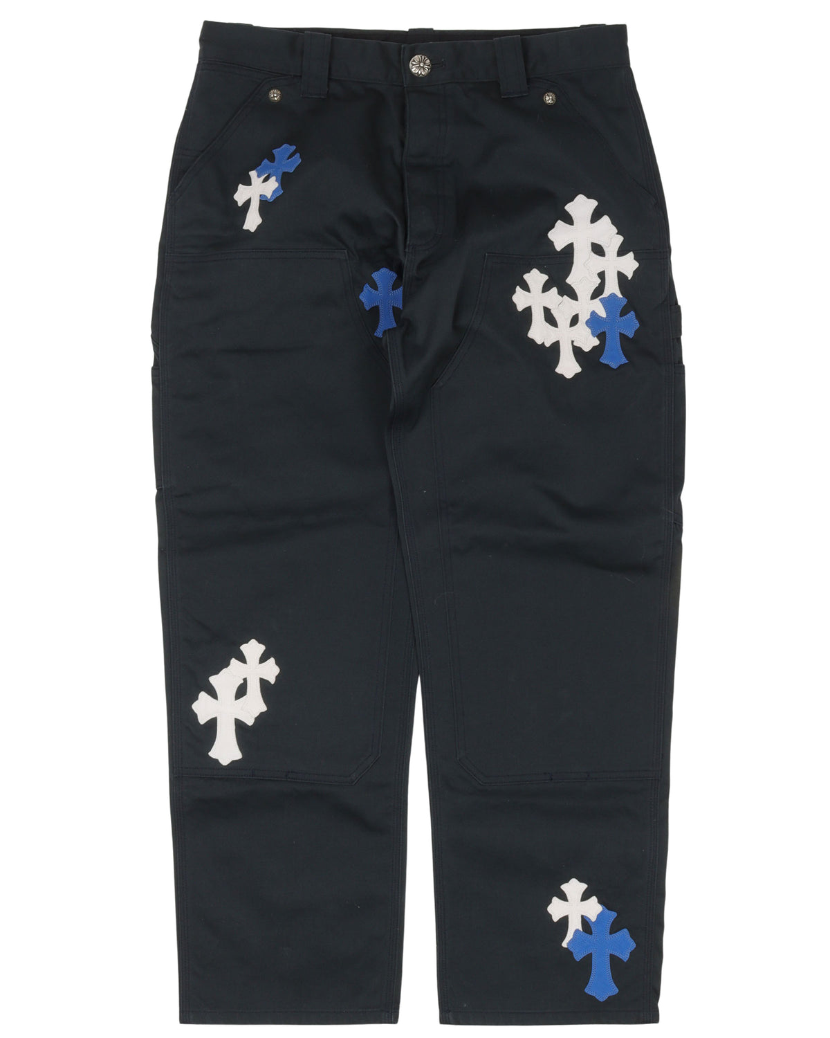 Double Knee Cross Patch Carpenter Pants