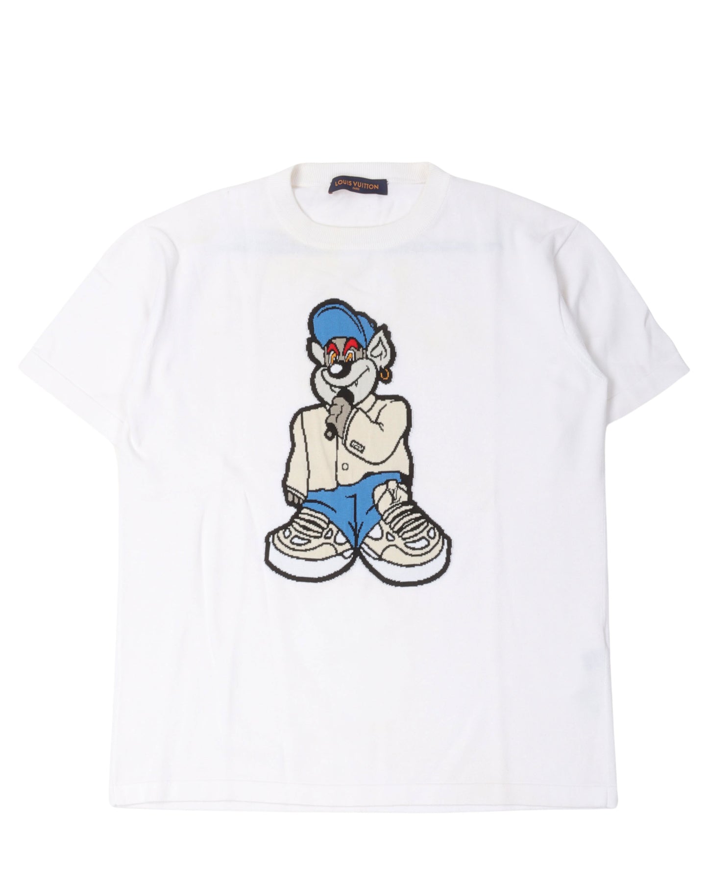 Intarsia Graphic Short Sleeved Knitwear
